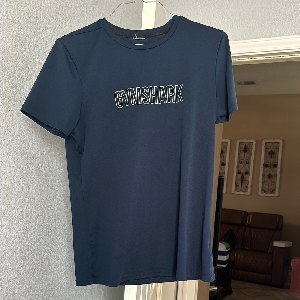 Gymshark Men's Logo T-Shirt in Navy Blue